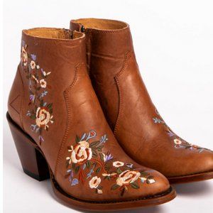Shyanne Floral Embroidered Booties